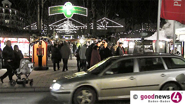 Baden-Badener Christkindelsmarkt vor Eröffnung – Sperrungen von Parkplätzen 