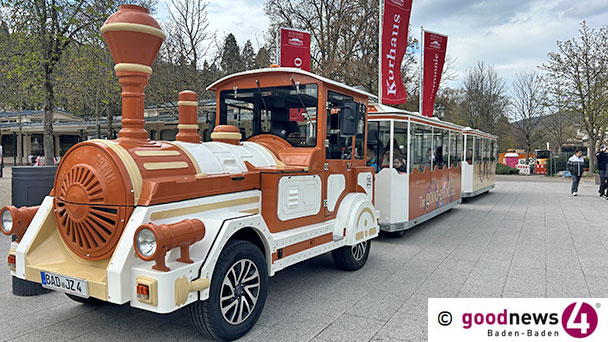 Baden-Badener City-Bähnchen wieder im Einsatz – E-Kutsche für Sehenswürdigkeiten in Hanglage