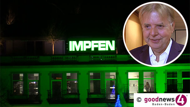 Karlheinz Kögel mahnt: „Impfen, Impfen“ – Große Leuchtschrift über Baden-Badener Augustaplatz Karlheinz Kögel mahnt: „Impfen, Impfen“ – Große Leuchtschrift über Baden-Badener Augustaplatz