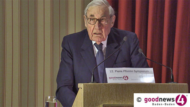 Ein großer Elsässer ist tot – Daniel Hoeffel und seine große Rede in Baden-Baden 