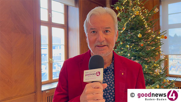Neujahrsgruß von OB Dietmar Späth an alle Baden-Badener – „Diese unsägliche Situation in der Ukraine einer friedlichen Lösung zuzuführen“ – „Und natürlich auch die Situation im Gazastreifen“