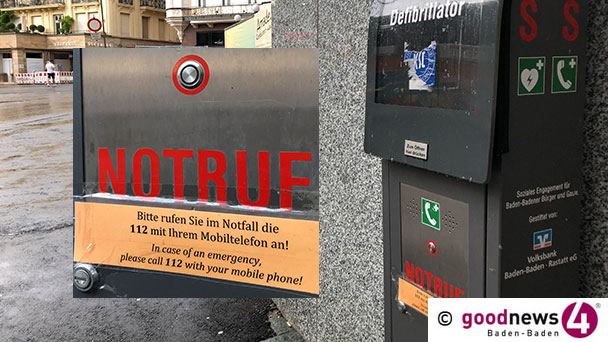 Defibrillatoren im Stadtgebiet Baden-Baden angeblich ohne Funktion - Karin Enderle widerspricht: "Alle außer mutwillig beschädigte Defis sind einsatzbereit"