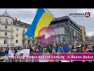Friedliche Demo auf der Fieser-Brücke in Baden-Baden