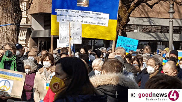 Demos in Baden-Baden – Statements von Ukrainern und Russen – Auch Corona-Demo mit Aufruf für Frieden Demos in Baden-Baden – Statements von Ukrainern und Russen – Auch Corona-Demo mit Aufruf für Frieden