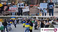 Gedenken an Nawalny auf Baden-Badener Fieser-Brücke und Demo „Stand with Ukraine“ – Keine Angaben der Börden über die Teilnehmerzahl 