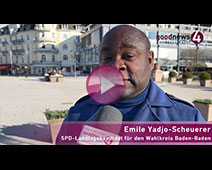 SPD-Landtagskandidat Emile Yadjo-Scheuerer für Baden-Baden im goodnews4-Interview