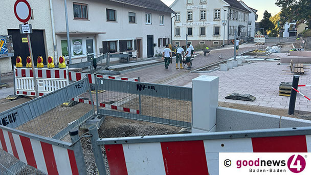 Ortsmitte in Ebersteinburg wird immer schöner – Bauarbeiten werden fortgesetzt