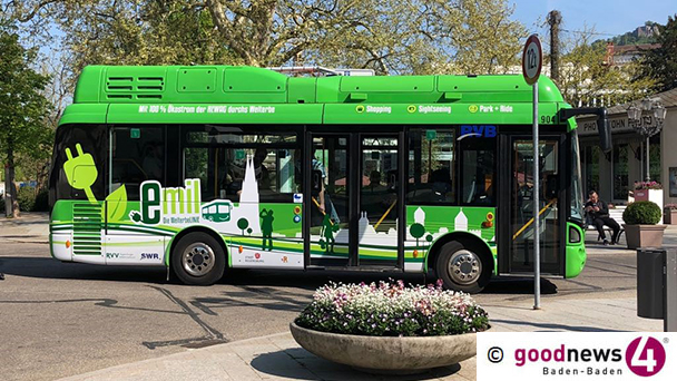 "Erlkönig" durch Baden-Baden – Stadtwerke testeten am Freitag Elektrobus – „Ökostrom" und "Welterbe“ "Erlkönig" durch Baden-Baden – Stadtwerke testeten am Freitag Elektrobus – „Ökostrom" und "Welterbe“