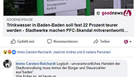 #Social Media Baden-Baden - Empörung über Stadtwerke Baden-Baden – „Wann nimmt man endlich diesen Gemeinderäten unsere schöne Stadt weg?“