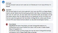 #Social Media Baden-Baden – Kommentare zu Leserbrief „Für Herzinfarkt und Schlaganfall die ersten 15 Minuten entscheidend“