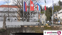 In Baden-Baden weht wieder die russische Fahne – An der Zufahrt zur Kaiserallee