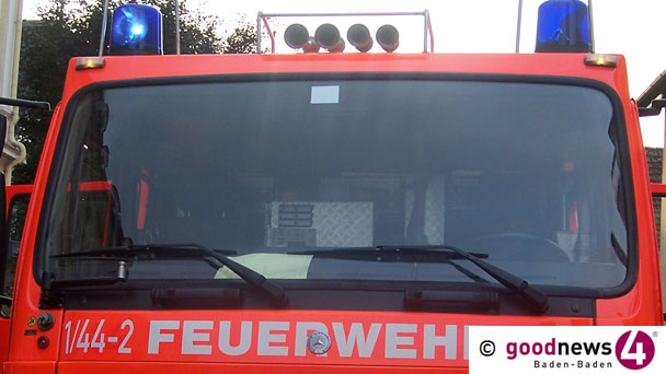 Feuerwehr-Großeinsatz in Bühler Innenstadt – Brand in Mehrfamilienhaus – Bewohner in Hotels untergebracht