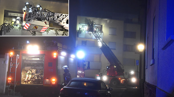 Balkon lichterloh in Flammen in Baden-Oos – Weihnachtsdekoration Opfer der Flammen Balkon lichterloh in Flammen in Baden-Oos – Weihnachtsdekoration Opfer der Flammen