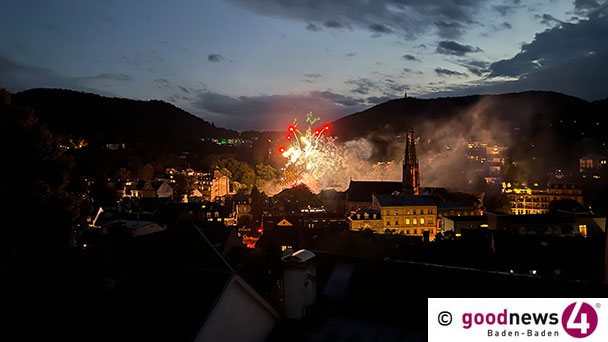 Feuerwerk am Samstag in Baden-Badener Innenstadt – „Einer Genehmigung bedarf es nicht“