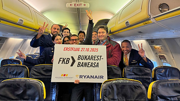 Flughafen FKB bei Baden-Baden immer bedeutender – Ryanair-Sprecher Marcel Pouchain Meyer: „Mit Bukarest und Amman weitere Hauptstadt-Destinationen“ Flughafen FKB bei Baden-Baden immer bedeutender – Ryanair-Sprecher Marcel Pouchain Meyer: „Mit Bukarest und Amman weitere Hauptstadt-Destinationen“