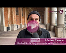 Gebürtiger Baden-Badener kandidiert als Oberbürgermeister | Günther Tammert