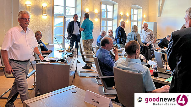 Öffentliche Sitzung des Baden-Badener Gemeinderats – Sicherheitslage in Baden-Baden – Vierter Bürgermeister