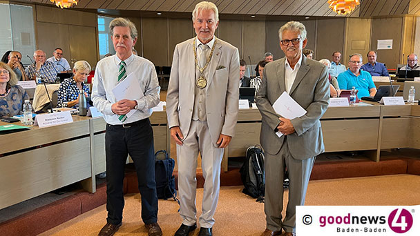 Konsequenz aus „Hakenkreuz-Affäre“ – Baden-Badener Gemeinderat votiert einstimmig für Ausscheiden von Martin Kühne – Zwei neue Gemeinderäte: Hans Litschel und Harry Hasel Konsequenz aus „Hakenkreuz-Affäre“ – Baden-Badener Gemeinderat votiert einstimmig für Ausscheiden von Martin Kühne – Zwei neue Gemeinderäte: Hans Litschel und Harry Hasel