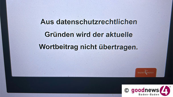 Baden-Badener FBB-Stadtrat Fricke sorgt für Pause auf dem Bildschirm – FDP-Fraktionschef Rolf Pilarski abgewürgt – „Keinen einzigen neuen Migranten aufnehmen“