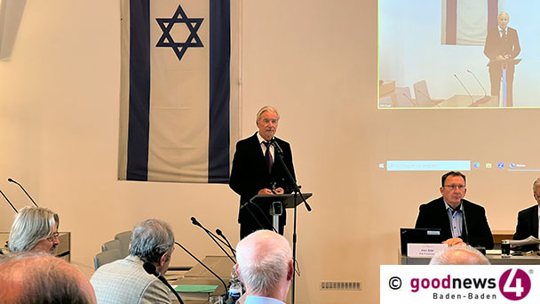 Israelische Flagge im Rathaus von Baden-Baden – OB Späth lässt Udo Lindenberg-Lied abspielen