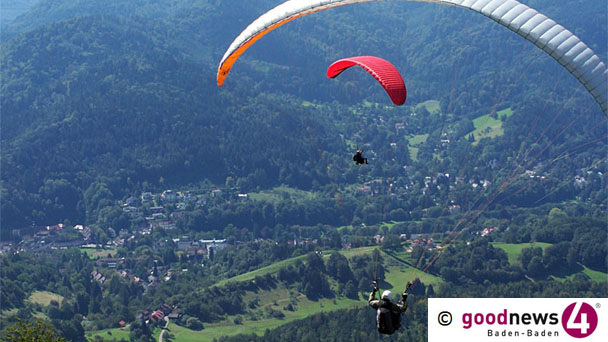 Gleitschirmflieger am Merkur abgestürzt - Sperrungen wegen Rettungshubschrauber 