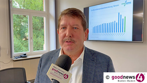 Saftige Erhöhung der Strompreise der Stadtwerke Baden-Baden – Stadtwerke-Chef Helmut Oehler erinnert an Ampel-Panne: „Dadurch, dass 5,5 Milliarden weggefallen sind“ Saftige Erhöhung der Strompreise der Stadtwerke Baden-Baden – Stadtwerke-Chef Helmut Oehler erinnert an Ampel-Panne: „Dadurch, dass 5,5 Milliarden weggefallen sind“
