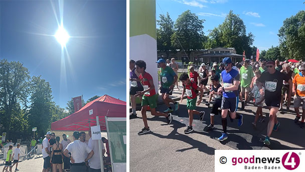 Tapfere Heel-Läufer in Baden-Baden – Erbarmungslose Sonne am Freitagnachmittag – goodnews4-VIDEO vom Start 4 Kilometer Walking