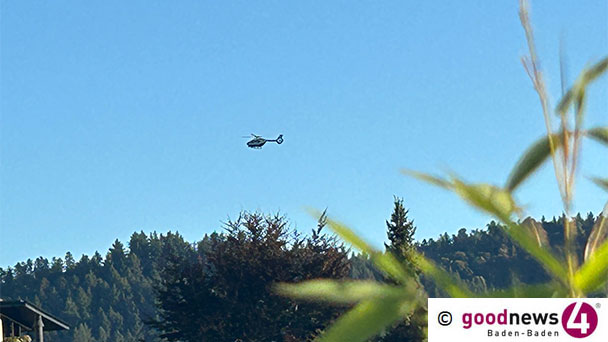 Wieder kreist ein Hubschrauber über Baden-Baden – Eine Frau wird vermisst 