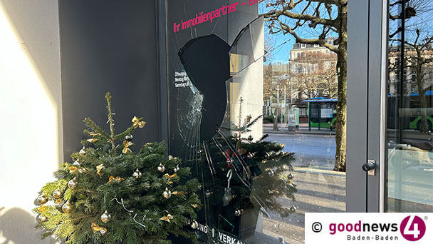 Attacke auf Baden-Badener Immobilien-Unternehmen am Augustaplatz – Ähnlicher Vorgang bereits vor 14 Tagen 