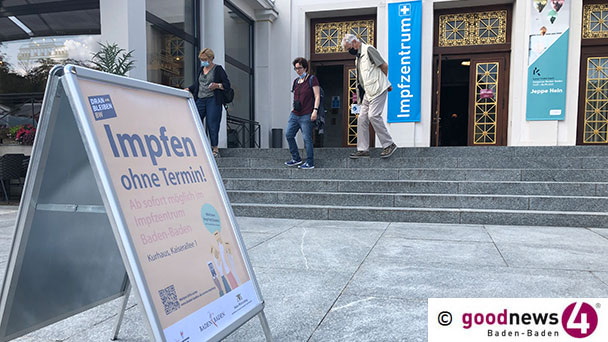 Letzte Impfungen im KIZ Baden-Baden – 50 Impfwillige bekommen großen Eisbecher – Am 25. September um 16.00 Uhr schließt Impfpforte endgültig