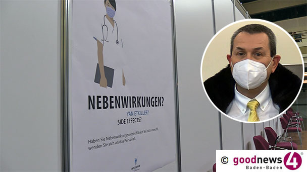 Interview mit ärztlichem Leiter KIZ Baden-Baden – Ingo Wiedenlübbert zu Risiken von AstraZeneca – "25 sind abgesprungen" – "Wir haben mehrere Aufklärungskabinen, das sind sechs Ärzte pro Schicht"