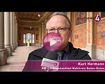 Baden-Badener AfD-Landtagskandidat Kurt Hermann mit Kampfansage