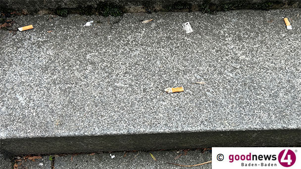 Kippenstummel im Stadtgebiet, in Parks und auf Spielplätzen achtlos weggeworfen – Auch in Baden-Baden keine Konsequenzen Kippenstummel im Stadtgebiet, in Parks und auf Spielplätzen achtlos weggeworfen – Auch in Baden-Baden keine Konsequenzen