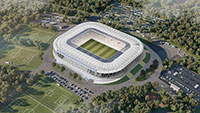 KSC veröffentlicht Stadion-Entwurf - Vertragsunterzeichnung zwischen Stadt Karlsruhe und Bauunternehmen BAM Sports 