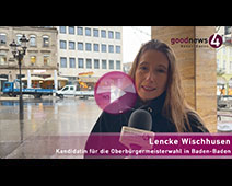 Baden-Badener OB-Kandidatin Lencke Wischhusen im goodnews4-VIDEO-Interview