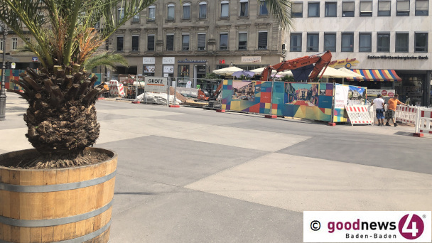 Baustelle Leopoldsplatz macht Fortschritte - Tiefbauarbeiten für Beleuchtung, Kiosk und Entwässerungspunkte stehen an