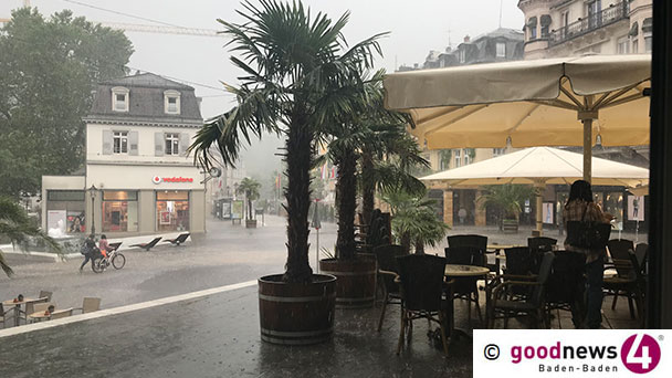 Unwetterwarnung für heute Nachmittag – Meteorologe Clemens Steiner: „Echos zwischen Karlsruhe und Straßburg“ – Baden-Badener Rathaus gibt Tipps