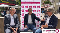 Erstes „goodnews4 Live-Duell“ endet unentschieden – Baden-Badener FDP-Fraktionschef Rolf Pilarski und Freie-Wähler-Chef Ralf Schwellinger trennen sich 4:4