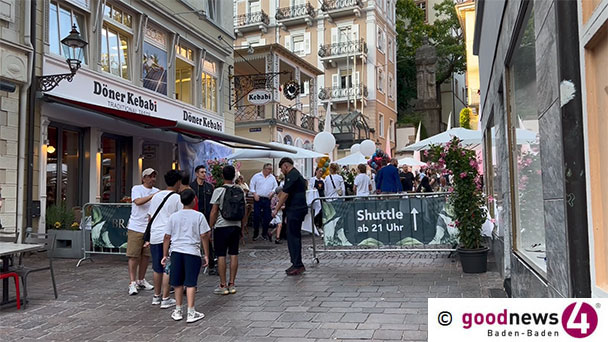 Baden-Badener Fußgängerzone gesperrt für „Brandau‘s Sommerfest 2023“ – Mike Brandau und der Baden-Badener Oberbürgermeister wohl immer noch beste Freunde 