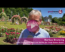 Baden-Badener Garten-Chef Markus Brunsing zum 70. Internationalen Rosenneuheitenwettbewerb 