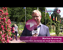 Markus Brunsing erzählt die Geschichte des Baden-Badener Rosengartens
