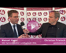 CDU-Spitzenkandidat Manuel Hagel im goodnews4-Wahl-Talk Landtagswahl Baden-Württemberg | Teil 2