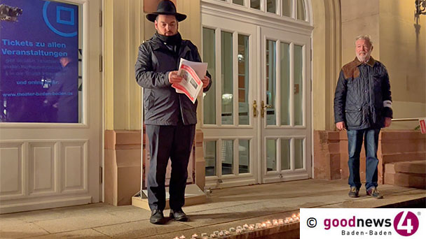 Solidaritätskundgebung für Israel – Baden-Badener Rabbiner Naftoli Surovtsev und ehemaliger SPD-Stadtrat Joachim Knöpfel reden in Karlsruhe