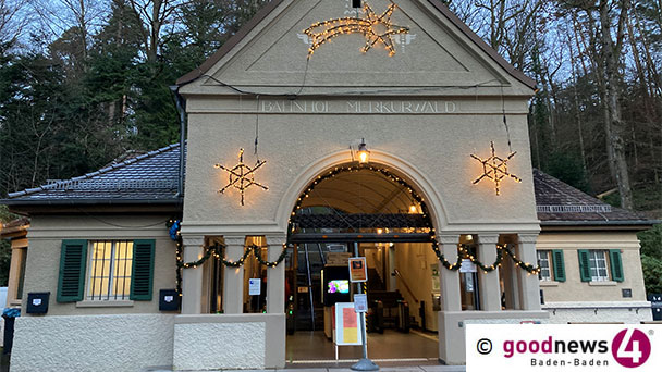 Es weihnachtet schon sehr in Baden-Baden – Weihnachtskiste auf dem Merkur