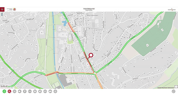 Leere Versprechung der TechnologieRegion Karlsruhe – Mobilitätsportal zeigt nur eine Baustelle in Baden-Badener Innenstadt Leere Versprechung der TechnologieRegion Karlsruhe – Mobilitätsportal zeigt nur eine Baustelle in Baden-Badener Innenstadt