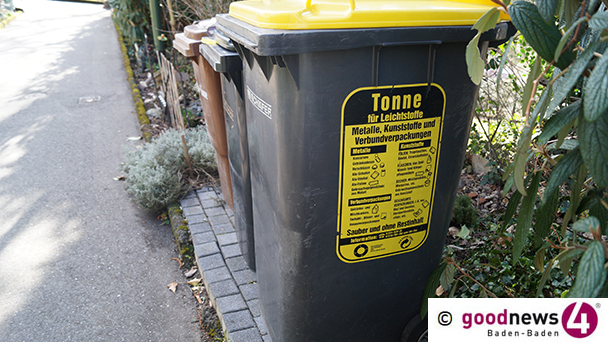 Andere Müllabfuhrtermine auch in der Baden-Badener Innenstadt  