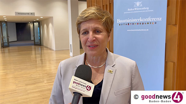 Ministerin Razavi befolgt Medien-Boykott der CDU Baden-Baden nicht – Im goodnews4-Interview „Kommunen sind unsere Beine auf dem Weg zu mehr bezahlbarem Wohnraum“ Ministerin Razavi befolgt Medien-Boykott der CDU Baden-Baden nicht – Im goodnews4-Interview „Kommunen sind unsere Beine auf dem Weg zu mehr bezahlbarem Wohnraum“