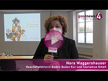 Nora Waggershauser präsentiert Tourismuszahlen