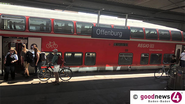 Randalierende Fußball-Fans – Mehrere Straftaten im Regionalzug von Karlsruhe nach Offenburg