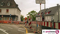 Auch in Baden-Oos machen die Bauarbeiter Pause - Durchfahrt Ooser Hauptstraße in den Winterferien möglich
